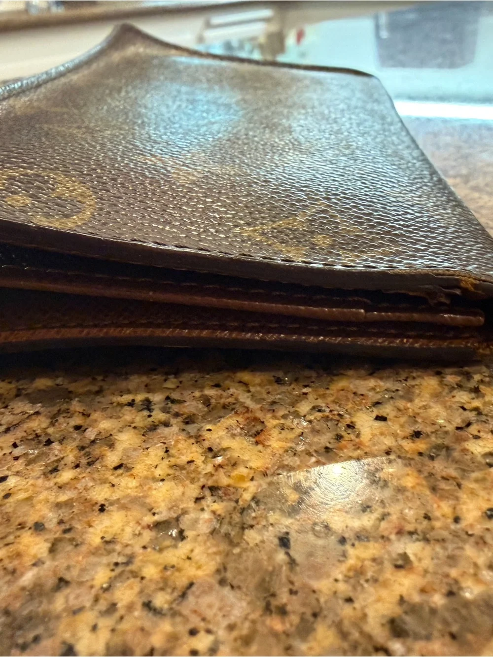 Louis Vuitton Monogram Canvas Long Card Holder Wallet - Brown & Gold
